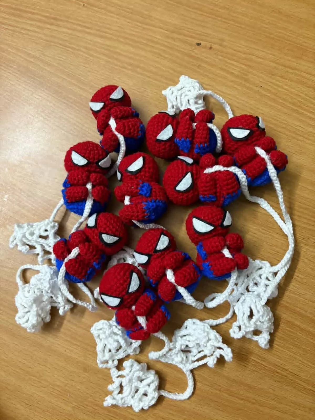 Handmade Crochet Spider Hero Hanging Decor