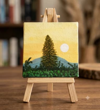 Miniature Dusk Landscape