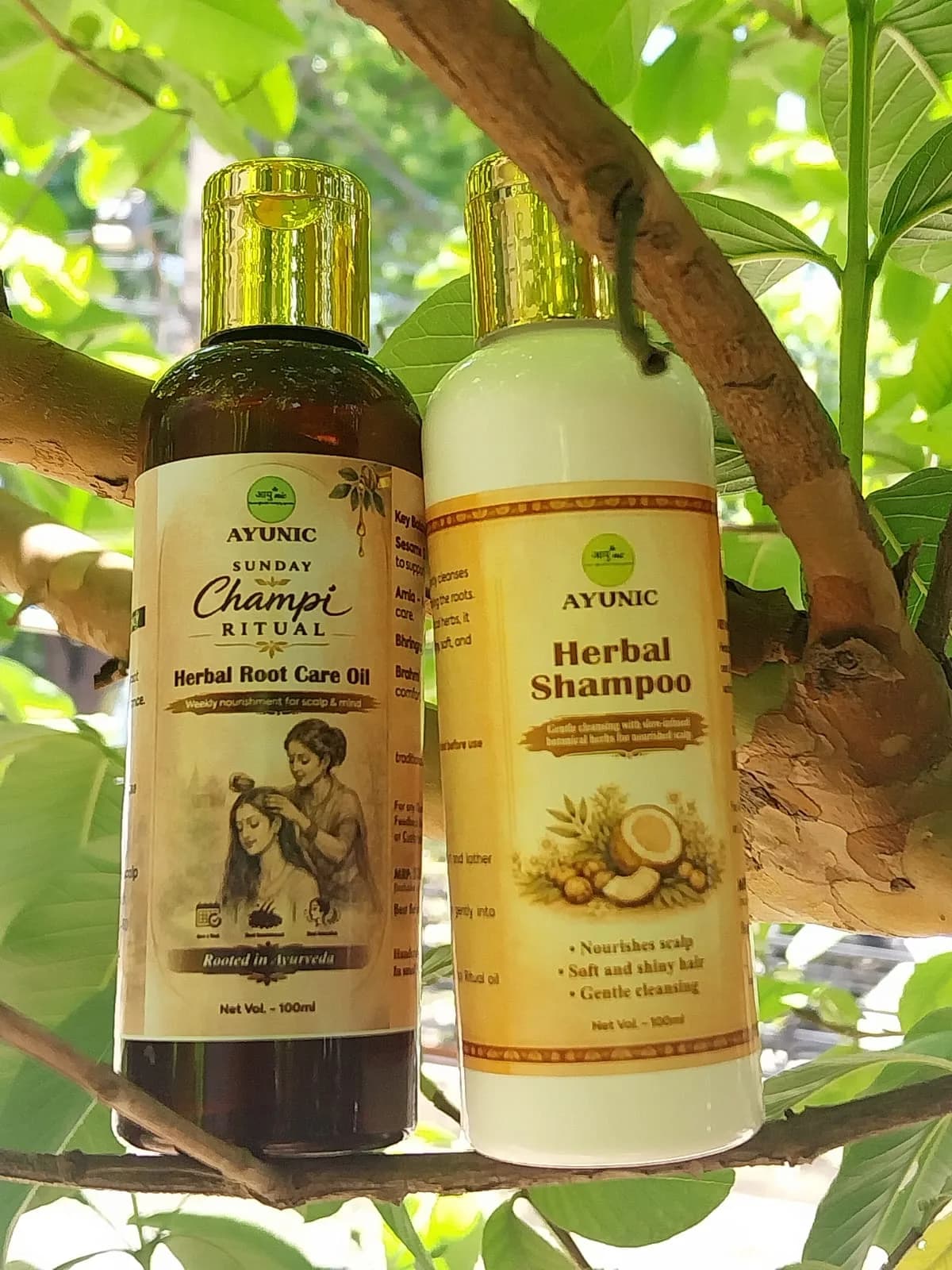 Combo - Herbal Hair Oil + Shampoo