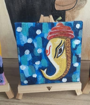 Miniature Ganesha painting
