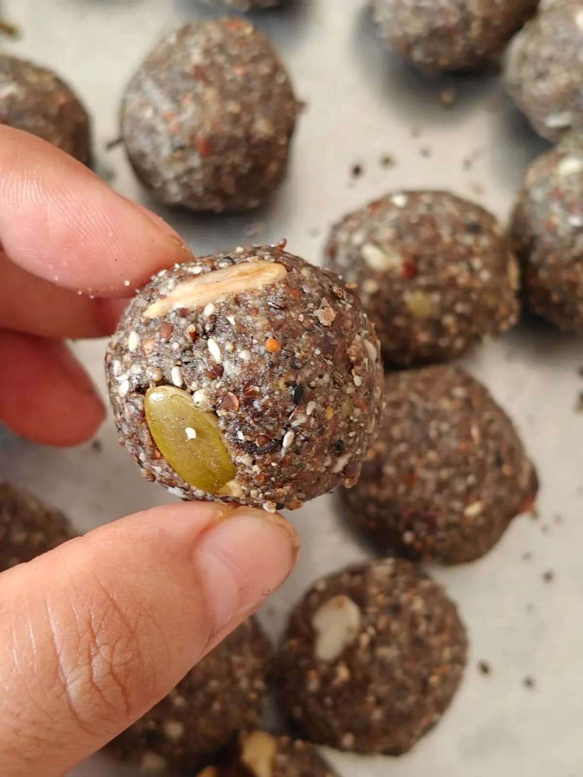 Dates n Nuts Ladoos - Gluten Free